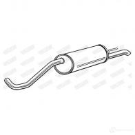 Задний глушитель WALKER APWLH 95 24151 3277490241511 Skoda Fabia