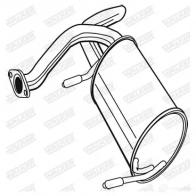 Задний глушитель WALKER 129654 1KDW X 3277490228567 22856 - Изображение 2