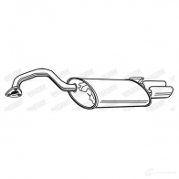 Задний глушитель WALKER 128500 A0TN B 21370 3277490213709 - Изображение 2