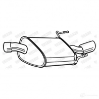 Задний глушитель WALKER 23034 W DXSI 129824 3277490230348 - Изображение 2
