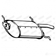 Задний глушитель WALKER 3277490198105 19810 Mitsubishi Space Wagon 3 (N3, N4) 1991 – 2000 1 7Y4U