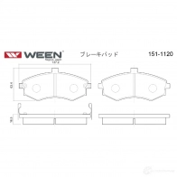 Тормозные колодки дисковые WEEN 24032 3253219 1511120 24 031 - Изображение 3