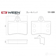 Тормозные колодки дисковые WEEN 3253307 2 3305 8ARU9EZ 1511208 - Изображение 3