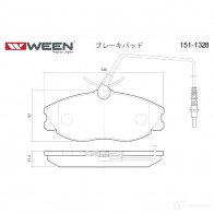 Тормозные колодки дисковые WEEN 21674 3253427 21 672 1511328 - Изображение 2