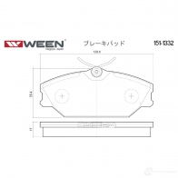 Тормозные колодки дисковые WEEN 23173 3253431 2317 2 1511332 - Изображение 2