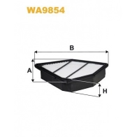 Воздушный фильтр WIX FILTERS WA9854 1436744068 7779WZ RSB 47