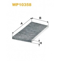 Салонный фильтр WIX FILTERS 1424706483 IX ZD6Z YQO0KYS WP10358