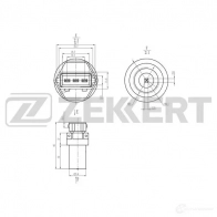 Датчик скорости ZEKKERT Volkswagen Polo (6V5) 3 Универсал 1.6 75 л.с. 1997 – 2001 SE-8513 A8FBK 6