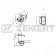Датчик скорости ZEKKERT SE-8506 F6I2 7 Peugeot 308 1 (T7, 4A, 4C) Хэтчбек 1.6 BioFlex 109 л.с. 2008 – наст. время