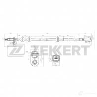 Датчик АБС ZEKKERT Peugeot Expert 2 (VF3A, U, X) Фургон 1.6 HDi 90 16V 90 л.с. 2007 – 2024 SE-6217 4 1LQU