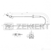 Датчик АБС ZEKKERT SE-6192 Renault Grand Scenic 6ISM XV7