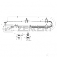 Датчик АБС ZEKKERT Opel Astra (J) 4 Хэтчбек 2.0 CDTI (68) 165 л.с. 2011 – 2015 X55 VG6Z SE-6178