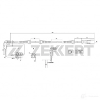 Датчик АБС ZEKKERT ZFQH 7 SE-6172 Renault Grand Scenic 3 (JZ) 2009 – 2016