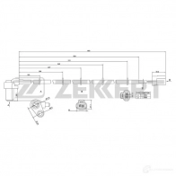 Датчик АБС ZEKKERT 1440198920 SE-6160 F8D6VM R