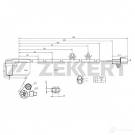 Датчик АБС ZEKKERT SE-6156 M QZ0GZ3 1440198925