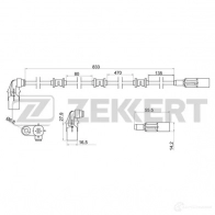 Датчик АБС ZEKKERT 1440198947 3M M0A6 SE-6133