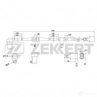 Датчик АБС ZEKKERT Hyundai Getz SE-6086 0J RD1F7