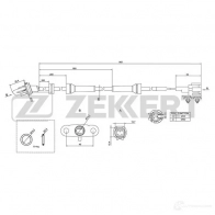 Датчик АБС ZEKKERT Nissan Navara (D40) 2 Пикап 2.5 dCi 4WD (D40TT. D40T. D40M. D40BB) 190 л.с. 2009 – 2025 M 5UAA SE-6051