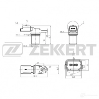 Блок управления двигателем ZEKKERT SE-5014 Renault Megane (BM, CM) 2 Хэтчбек 1.5 dCi (BM16. CM16) 103 л.с. 2007 – 2009 N7 M0C