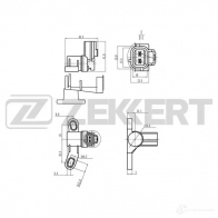 Датчик коленвала, импульсов ZEKKERT Ford Mondeo 4 (CA2, BA7) Седан 2.3 160 л.с. 2007 – 2015 O A8DL3O SE-4113