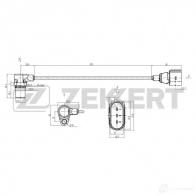 Датчик коленвала, импульсов ZEKKERT Audi TT (8N3) 1 Купе 1.8 T Quattro 240 л.с. 2005 – 2006 OM3 LQ SE-4077
