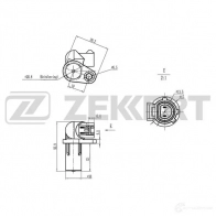 Датчик коленвала, импульсов ZEKKERT Nissan Primera (P12) 3 Хэтчбек 1.9 dCi 120 л.с. 2003 – 2007 SE-4074 O N02GC