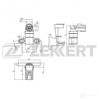 Датчик коленвала, импульсов ZEKKERT AS0LDD X SE-4059 Volvo S40 2 (544) Седан 1.8 FlexFuel 125 л.с. 2006 – 2010