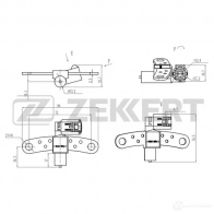 Датчик коленвала, импульсов ZEKKERT SE-4044 79XBJ I3 1440199204