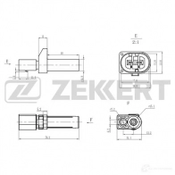 Датчик коленвала, импульсов ZEKKERT SE-4040 3DBD 7 Mercedes GLE (W166, C292) 1 2015 – 2018