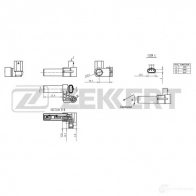 Датчик коленвала, импульсов ZEKKERT Ford Transit 7 (FA) Фургон 2.2 TDCi 125 л.с. 2011 – 2014 SF FFB SE-4013