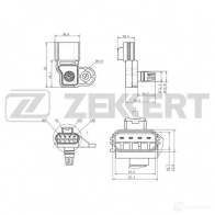 Расходомер воздуха ZEKKERT Ford Fiesta 4 (DX, JA, JB) Хэтчбек 1.0 i 65 л.с. 1999 – 2002 SE-2013 KN 3H7QH