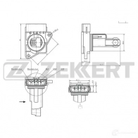 Датчик абсолютного давления ZEKKERT Volvo XC90 1 (275) Кроссовер 3.2 AWD 243 л.с. 2010 – 2012 Z734 C SE-1072