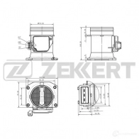 Расходомер воздуха ZEKKERT Audi A4 (B5) 1 Седан 1.8 Quattro 115 л.с. 1995 – 2000 29PD M SE-1015