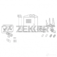 Радиатор печки, теплообменник ZEKKERT MK-5096 B MPSD 1275192883