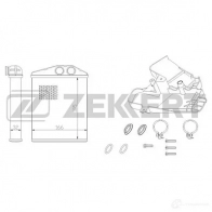 Радиатор печки, теплообменник ZEKKERT 9KXW M MK-5084 1275192801