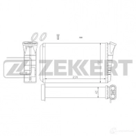 Радиатор печки, теплообменник ZEKKERT MK-5028 Opel Omega (B) 2 Седан 2.6 V6 (F69) 180 л.с. 2000 – 2003 D OOQADK