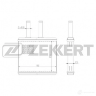 Радиатор печки, теплообменник ZEKKERT MK-5012 66010020 3A8T LS