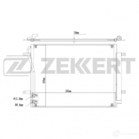 Радиатор кондиционера ZEKKERT 1440200166 MK-3189 3 LGKI