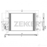 Радиатор кондиционера ZEKKERT MK-3178 HDE SL 1440200177
