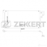 Радиатор кондиционера ZEKKERT MK-3098 E3CO OG 1275191937