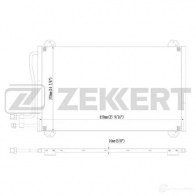 Радиатор кондиционера ZEKKERT MK-3087 1275191841 P4O0N 6