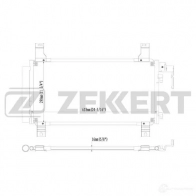 Радиатор кондиционера ZEKKERT Mazda 6 (GG) 1 Седан 2.0 141 л.с. 2002 – 2007 MK-3043 2F9 OWB