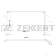 Радиатор кондиционера ZEKKERT 1275191249 MK-3022 2 HC0R