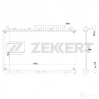 Радиатор охлаждения двигателя ZEKKERT B OTQS7 1440200198 MK-1621