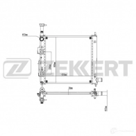 Радиатор охлаждения двигателя ZEKKERT MK-1601 Y AT7ZU 1440200216