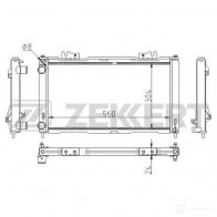Радиатор охлаждения двигателя ZEKKERT 2T8XJ J 1440200223 MK-1591