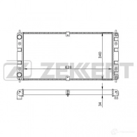 Радиатор охлаждения двигателя ZEKKERT AN93B G MK-1507 1440200291