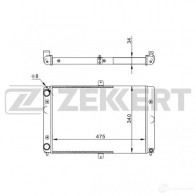 Радиатор охлаждения двигателя ZEKKERT 1 WGDJ0 MK-1504 1440200294