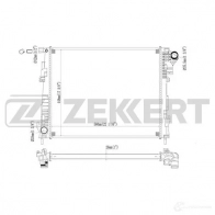 Радиатор охлаждения двигателя ZEKKERT 1275190889 5O GE2G MK-1478