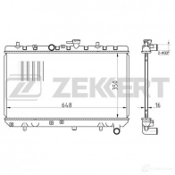 Радиатор охлаждения двигателя ZEKKERT 1275190619 8X603 YJ MK-1421